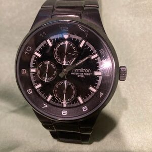 Men's Black Armitron Watch